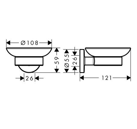 Dĩa đựng xà phòng Logis 580.61.350